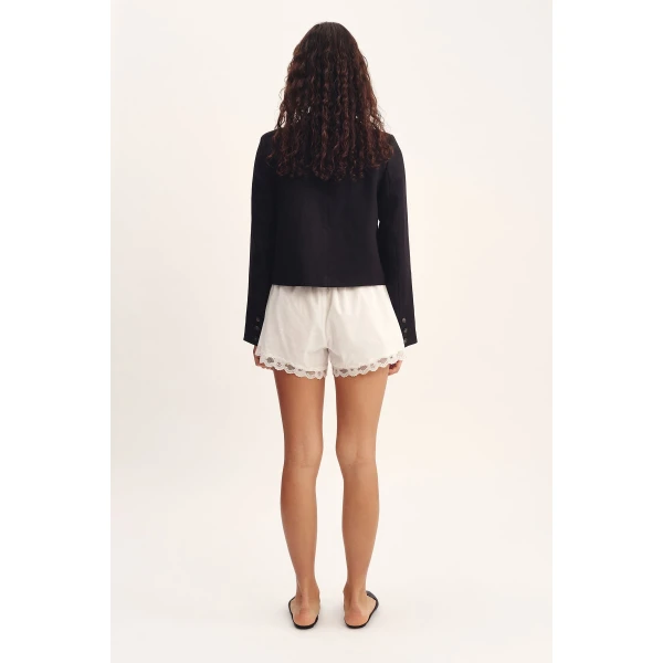 Posse Marilyn Short - Vintage White – sustainable Shorts in White from Australian designer at Coveti.