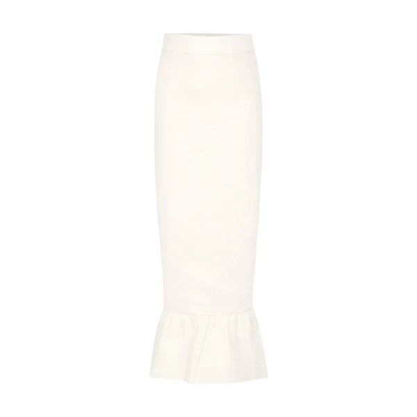 Matilda Column Skirt - Cream by Posse the Label ‚Äì luxury skirts in Ivory available at Coveti