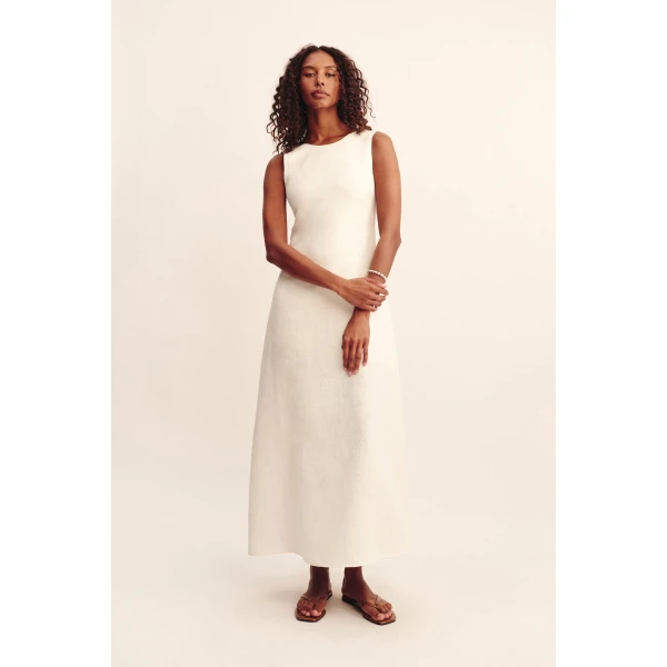 Posse Matilda Dress - Cream – sustainable Dresses in Ivory from Australian designer at Coveti.