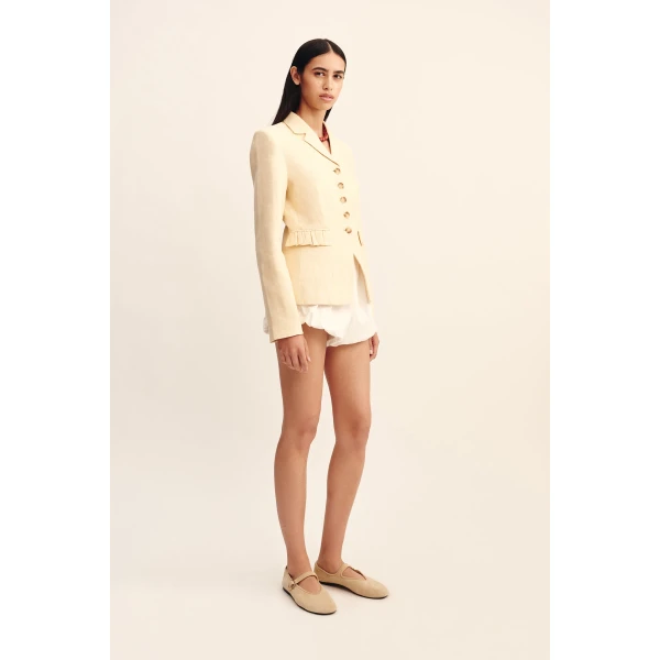 Posse Matilda Jacket - Dusty Citron – sustainable Jackets in Yellow from Australian designer at Coveti.