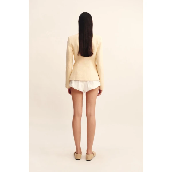 Posse Matilda Jacket - Dusty Citron – sustainable Jackets in Yellow from Australian designer at Coveti.