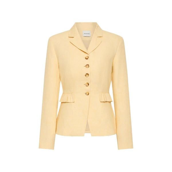 Matilda Jacket - Dusty Citron by Posse the Label ‚Äì luxury jackets in Yellow available at Coveti