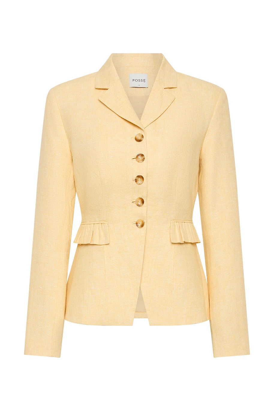 Posse Matilda Jacket - Dusty Citron – Minimalist Sustainable Jackets | Coveti Matilda Jacket - Dusty Citron by Posse the Label ‚Äì luxury jackets in Yellow available at Coveti
