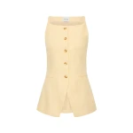 Posse Nancy Gilet - Dusty Citron – Minimalist Sustainable Jackets | Coveti Nancy Gilet - Dusty Citron by Posse the Label ‚Äì luxury jackets in Yellow available at Coveti