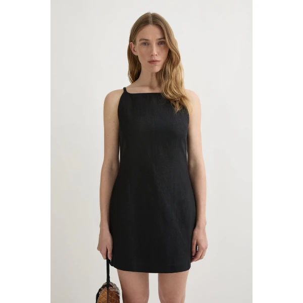 Posse Neve Mini Dress - Black – sustainable Dresses in Black from Australian designer at Coveti.