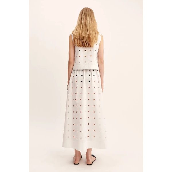 Posse Peggy Top - Vintage White – sustainable Tops in White from Australian designer at Coveti.