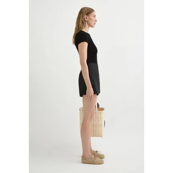 Posse Perri Short - Black – sustainable Shorts in Black from Australian designer at Coveti.
