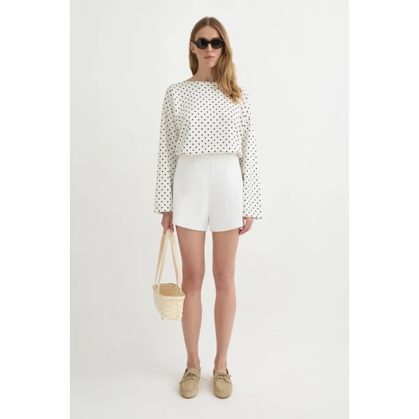 Posse Perri Short - Ivory – sustainable Shorts in Ivory from Australian designer at Coveti.