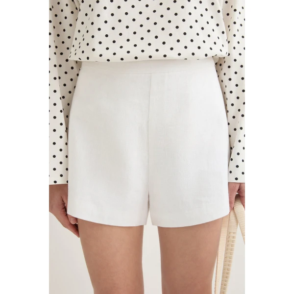 Posse Perri Short - Ivory – sustainable Shorts in Ivory from Australian designer at Coveti.