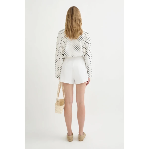 Posse Perri Short - Ivory – sustainable Shorts in Ivory from Australian designer at Coveti.