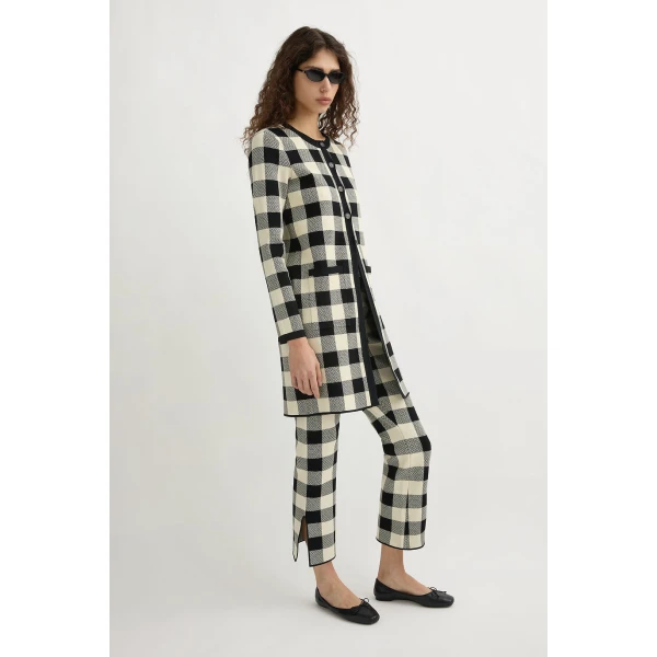 Posse Pippa Cardigan - Heritage Plaid – sustainable Knitwear in Multicolour from Australian designer at Coveti.