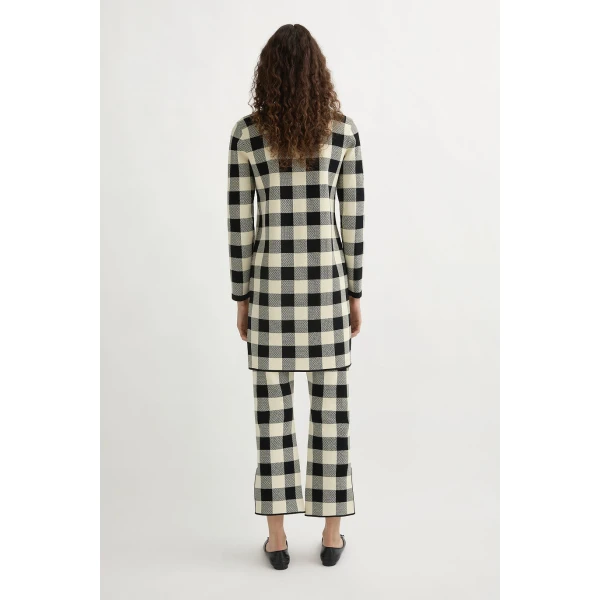Posse Pippa Cardigan - Heritage Plaid – sustainable Knitwear in Multicolour from Australian designer at Coveti.