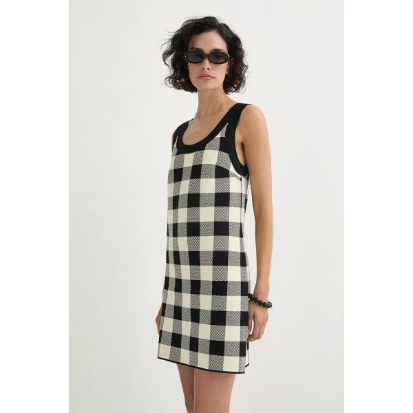 Posse Pippa Mini Dress - Heritage Plaid – sustainable Dresses in Multicolour from Australian designer at Coveti.