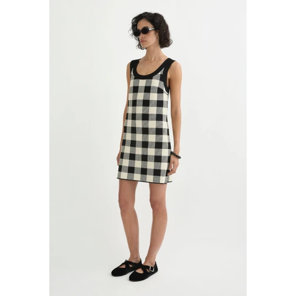Posse Pippa Mini Dress - Heritage Plaid – sustainable Dresses in Multicolour from Australian designer at Coveti.