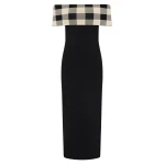 Pippa Off The Shoulder Dress - Heritage Plaid by Posse the Label ‚Äì luxury dresses in Multicolour available at Coveti