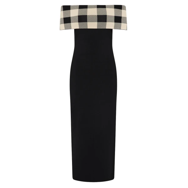 Pippa Off The Shoulder Dress - Heritage Plaid by Posse the Label ‚Äì luxury dresses in Multicolour available at Coveti