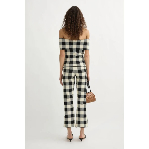 Posse Pippa Strapless Top - Heritage Plaid – sustainable Tops in Multicolour from Australian designer at Coveti.