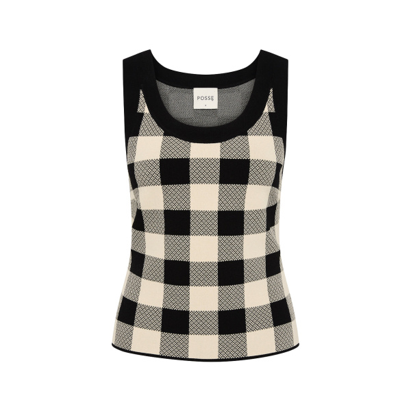 Pippa Top - Heritage Plaid by Posse the Label ‚Äì luxury tops in Multicolour available at Coveti