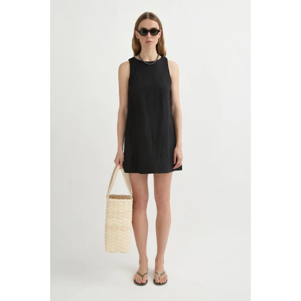 Posse Poppy Mini Dress - Black – sustainable Dresses in Black from Australian designer at Coveti.
