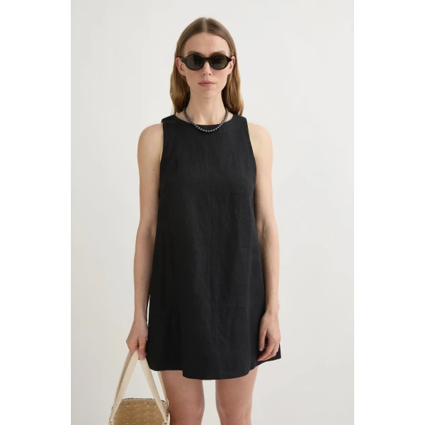 Posse Poppy Mini Dress - Black – sustainable Dresses in Black from Australian designer at Coveti.