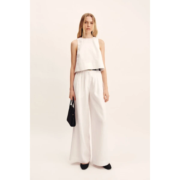 Posse Poppy Top - Ivory – sustainable Tops in Ivory from Australian designer at Coveti.