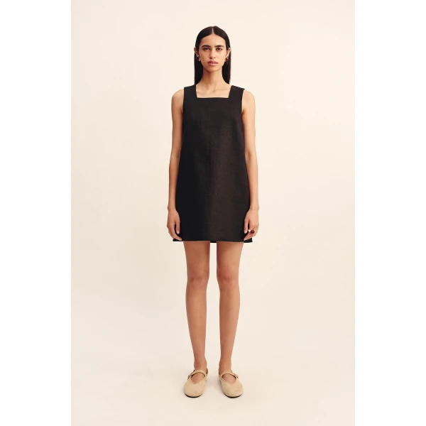 Posse Rio Shift Dress - Black – sustainable Dresses in Black from Australian designer at Coveti.