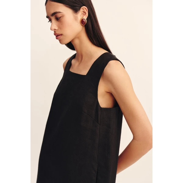 Posse Rio Shift Dress - Black – sustainable Dresses in Black from Australian designer at Coveti.