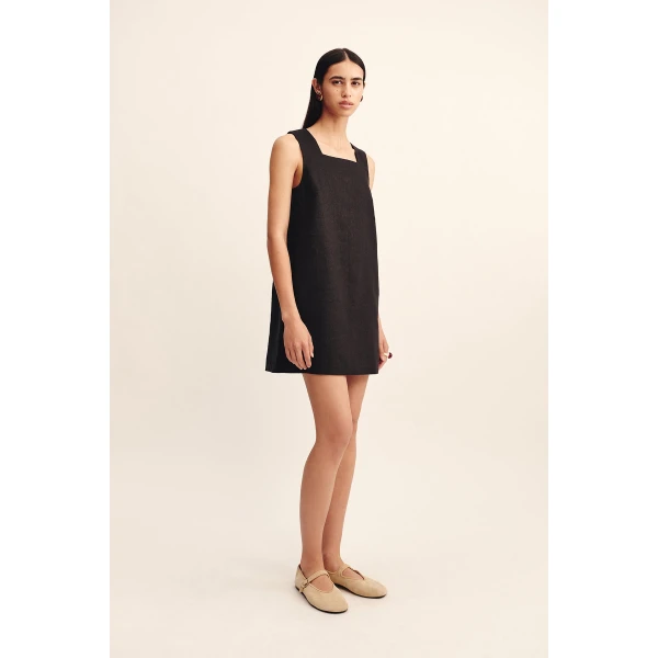 Posse Rio Shift Dress - Black – sustainable Dresses in Black from Australian designer at Coveti.