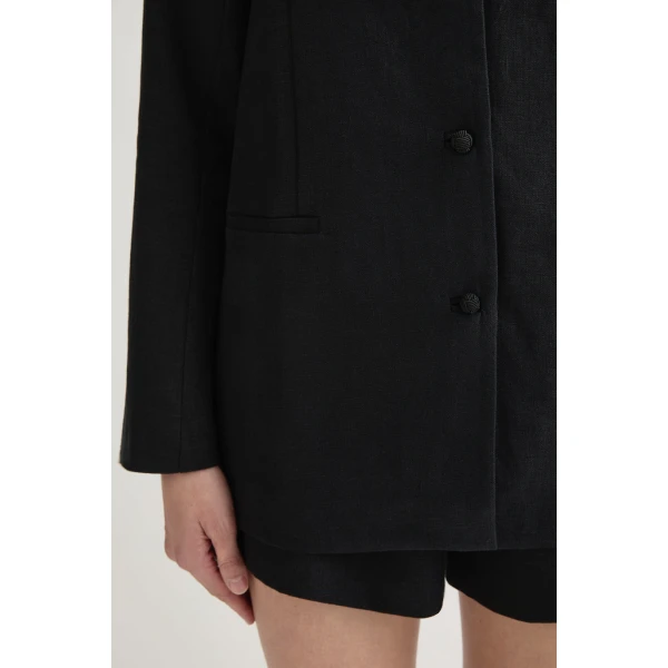 Posse Rio Shift Jacket - Black – sustainable Jackets in Black from Australian designer at Coveti.