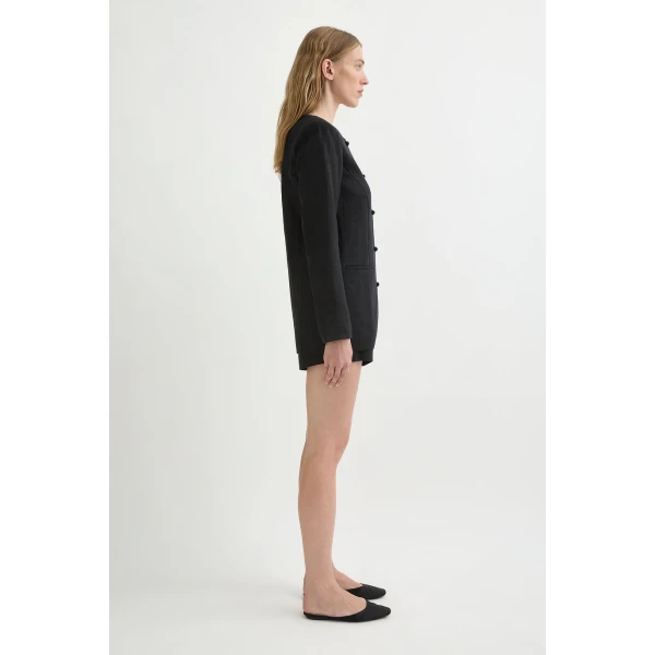 Posse Rio Shift Jacket - Black – sustainable Jackets in Black from Australian designer at Coveti.