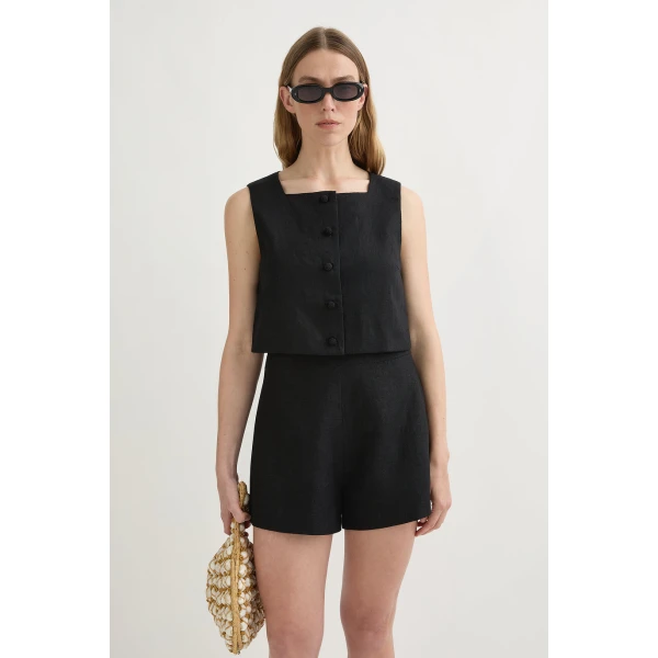 Posse Rio Top - Black – sustainable Tops in Black from Australian designer at Coveti.