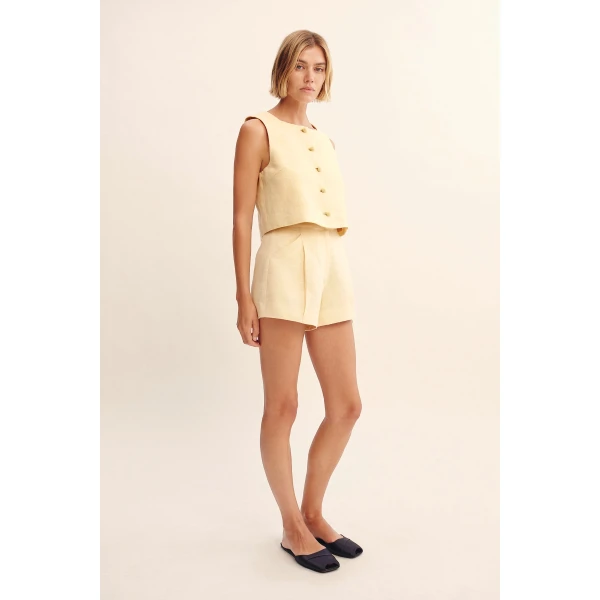 Posse Rio Top - Dusty Citron – sustainable Tops in Yellow from Australian designer at Coveti.