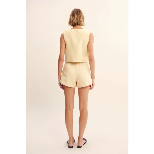 Posse Rio Top - Dusty Citron – sustainable Tops in Yellow from Australian designer at Coveti.