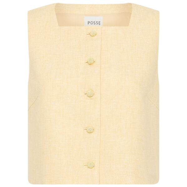 Rio Top - Dusty Citron by Posse the Label ‚Äì luxury tops in Yellow available at Coveti