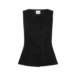 Posse Rio Vest - Black – Minimalist Sustainable Jackets | Coveti Rio Vest - Black by Posse the Label ‚Äì luxury jackets in Black available at Coveti