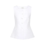 Posse Rio Vest - Ivory – Minimalist Sustainable Jackets | Coveti Rio Vest - Ivory by Posse the Label ‚Äì luxury jackets in Ivory available at Coveti