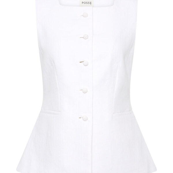 Rio Vest - Ivory by Posse the Label ‚Äì luxury jackets in Ivory available at Coveti