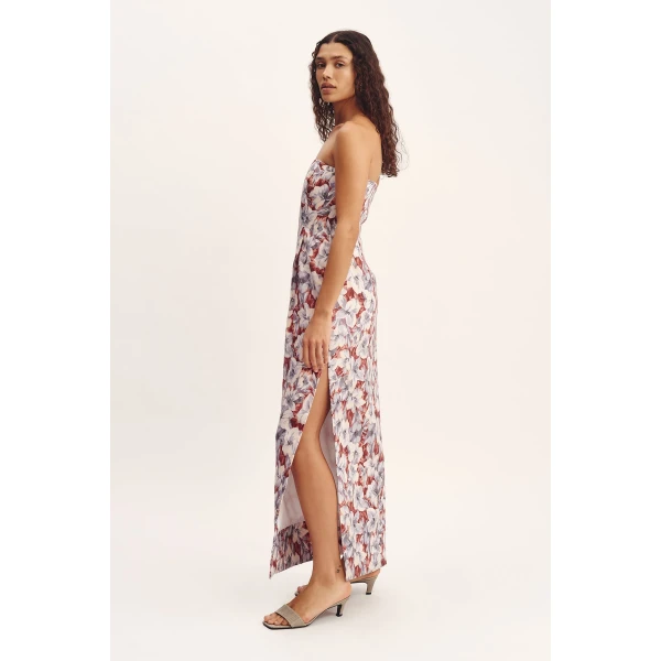 Posse Rosalie Strapless Dress - Lily Garden – sustainable Dresses in Multicolour from Australian designer at Coveti.