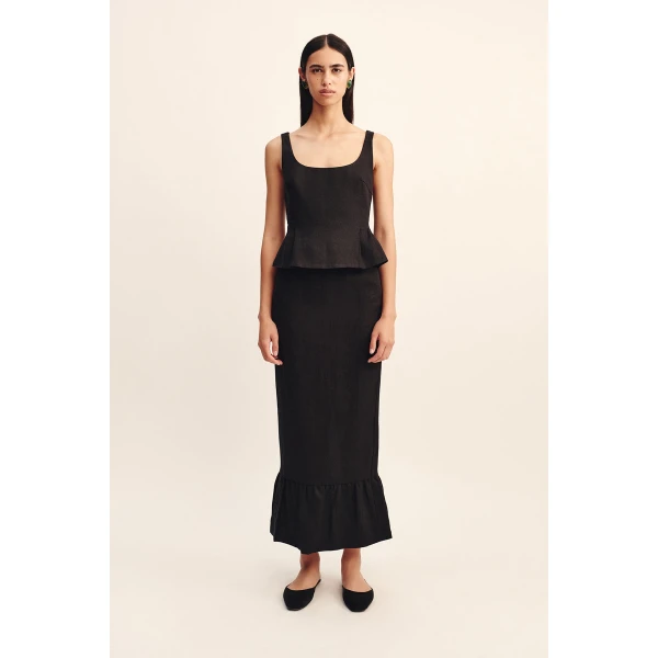 Posse Rosalie Top - Black – sustainable Tops in Black from Australian designer at Coveti.