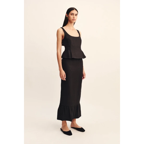 Posse Rosalie Top - Black – sustainable Tops in Black from Australian designer at Coveti.