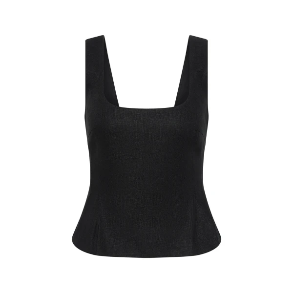 Rosalie Top - Black by Posse the Label ‚Äì luxury tops in Black available at Coveti