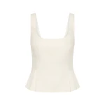 Rosalie Top - Cream by Posse the Label ‚Äì luxury tops in Ivory available at Coveti