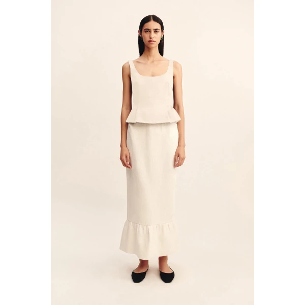 Posse Rosalie Top - Cream – sustainable Tops in Ivory from Australian designer at Coveti.
