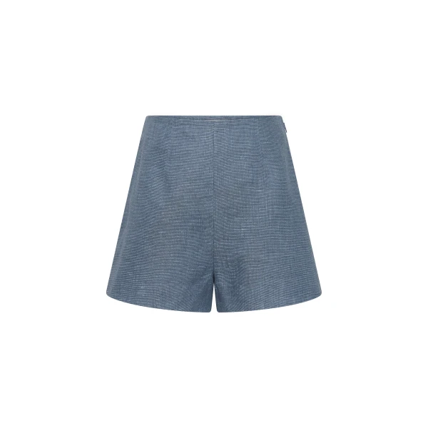 Thea Short - Steel Blue by Posse the Label ‚Äì luxury shorts in Blue available at Coveti