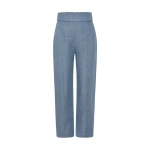 Thea Trouser - Steel Blue by Posse the Label ‚Äì luxury pants in Blue available at Coveti