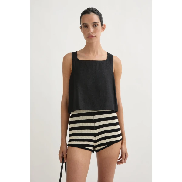 Posse Val Top - Black – sustainable Tops in Black from Australian designer at Coveti.