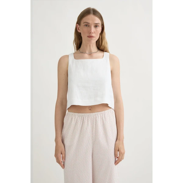 Posse Val Top - Ivory – sustainable Tops in Ivory from Australian designer at Coveti.
