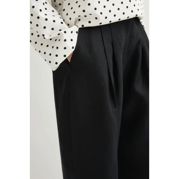 Posse Wyatt Trouser - Black – sustainable Pants in Black from Australian designer at Coveti.