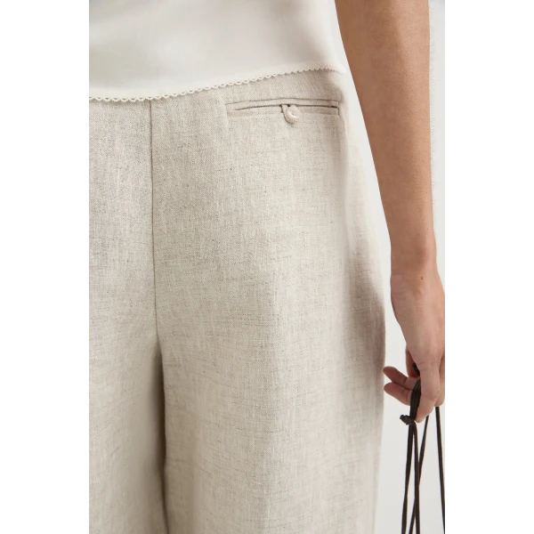 Posse Wyatt Trouser - Natural – sustainable Pants in Neutrals from Australian designer at Coveti.