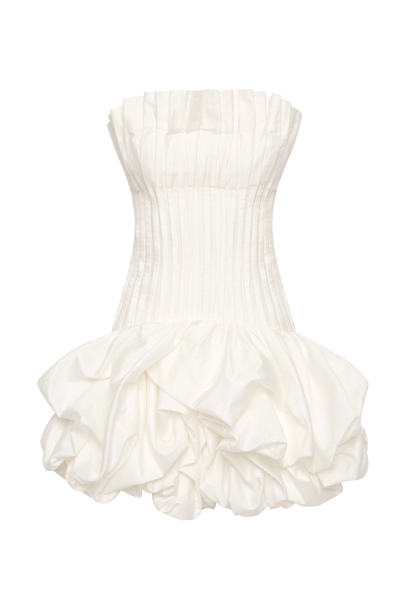 Aje Ivy Bubble Hem Mini Dress